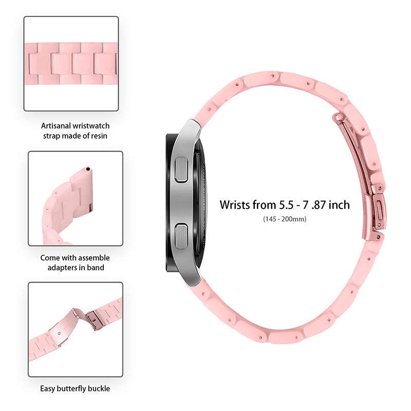 For Huawei Watch 2/Watch GT 2 42mm Resin Watch Band Wrist Strap Replacement 20mm with Stainless Steel Buckle