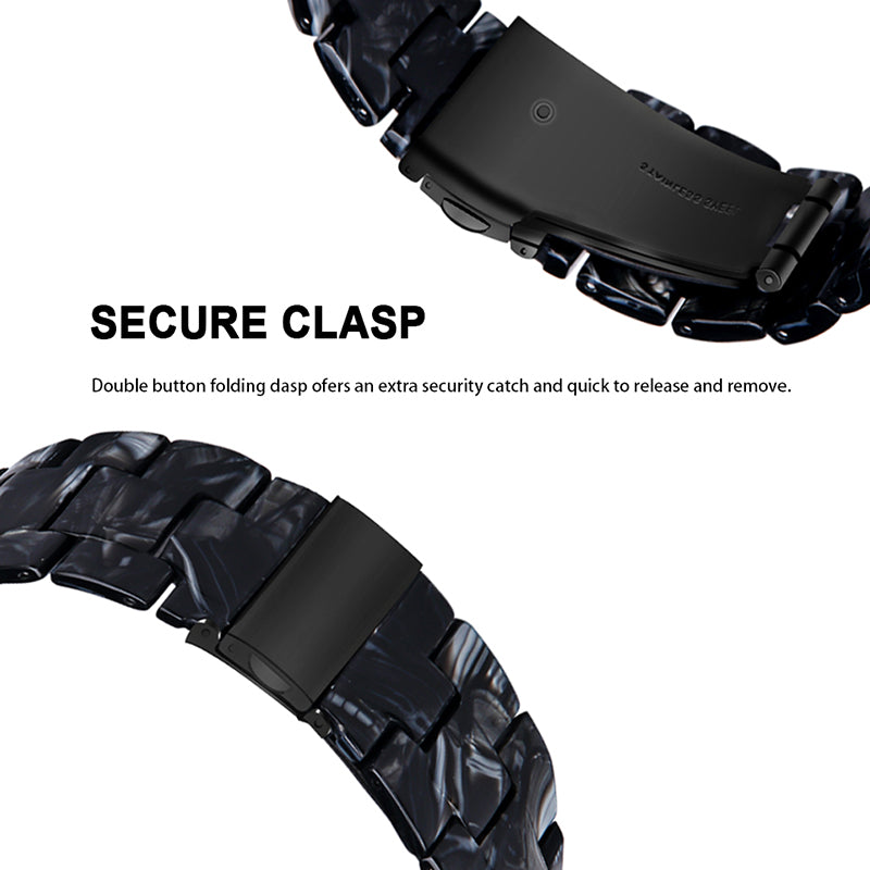 For Huawei Watch 2/Watch GT 2 42mm Resin Watch Band Wrist Strap Replacement 20mm with Stainless Steel Buckle
