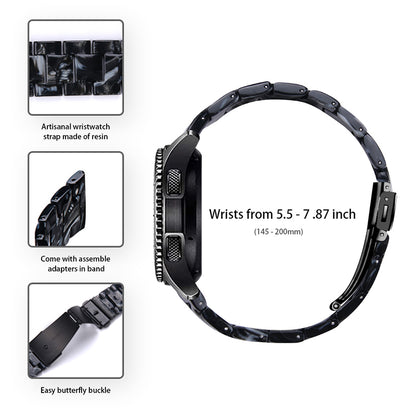 For Huawei Watch 2/Watch GT 2 42mm Resin Watch Band Wrist Strap Replacement 20mm with Stainless Steel Buckle