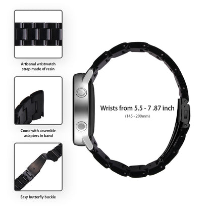 For Huawei Watch 2/Watch GT 2 42mm Resin Watch Band Wrist Strap Replacement 20mm with Stainless Steel Buckle