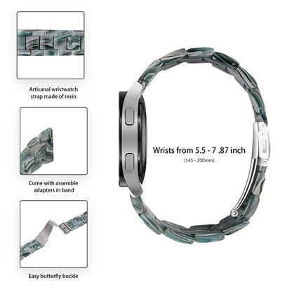 For Huawei Watch 2/Watch GT 2 42mm Resin Watch Band Wrist Strap Replacement 20mm with Stainless Steel Buckle