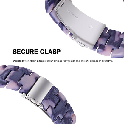 For Huawei Watch 2/Watch GT 2 42mm Resin Watch Band Wrist Strap Replacement 20mm with Stainless Steel Buckle