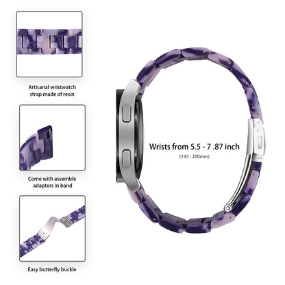 For Huawei Watch 2/Watch GT 2 42mm Resin Watch Band Wrist Strap Replacement 20mm with Stainless Steel Buckle