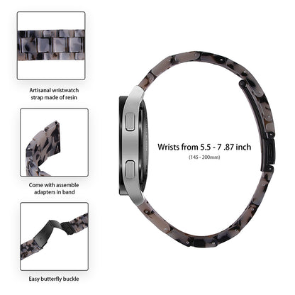 For Huawei Watch 2/Watch GT 2 42mm Resin Watch Band Wrist Strap Replacement 20mm with Stainless Steel Buckle
