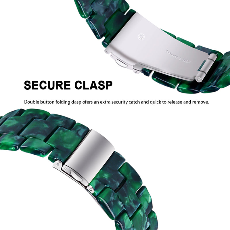 For Huawei Watch 2/Watch GT 2 42mm Resin Watch Band Wrist Strap Replacement 20mm with Stainless Steel Buckle