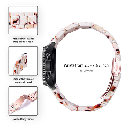 For Huawei Watch 2/Watch GT 2 42mm Resin Watch Band Wrist Strap Replacement 20mm with Stainless Steel Buckle