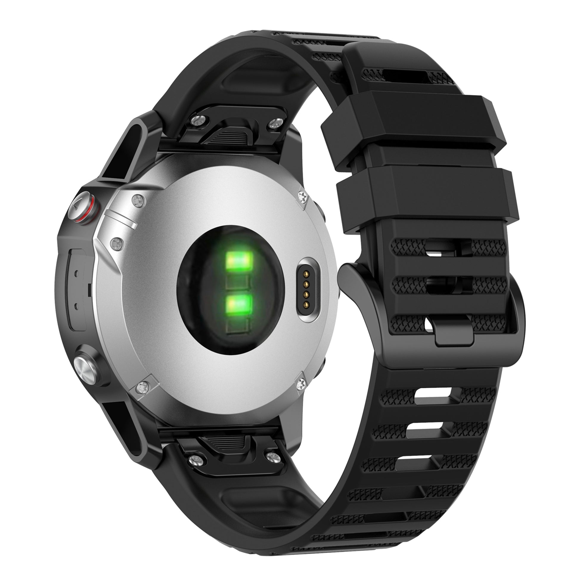 For Garmin Fenix 7/Epix Solid Color Quick Release Silicone Watch Band Replacement Wrist Strap 22mm