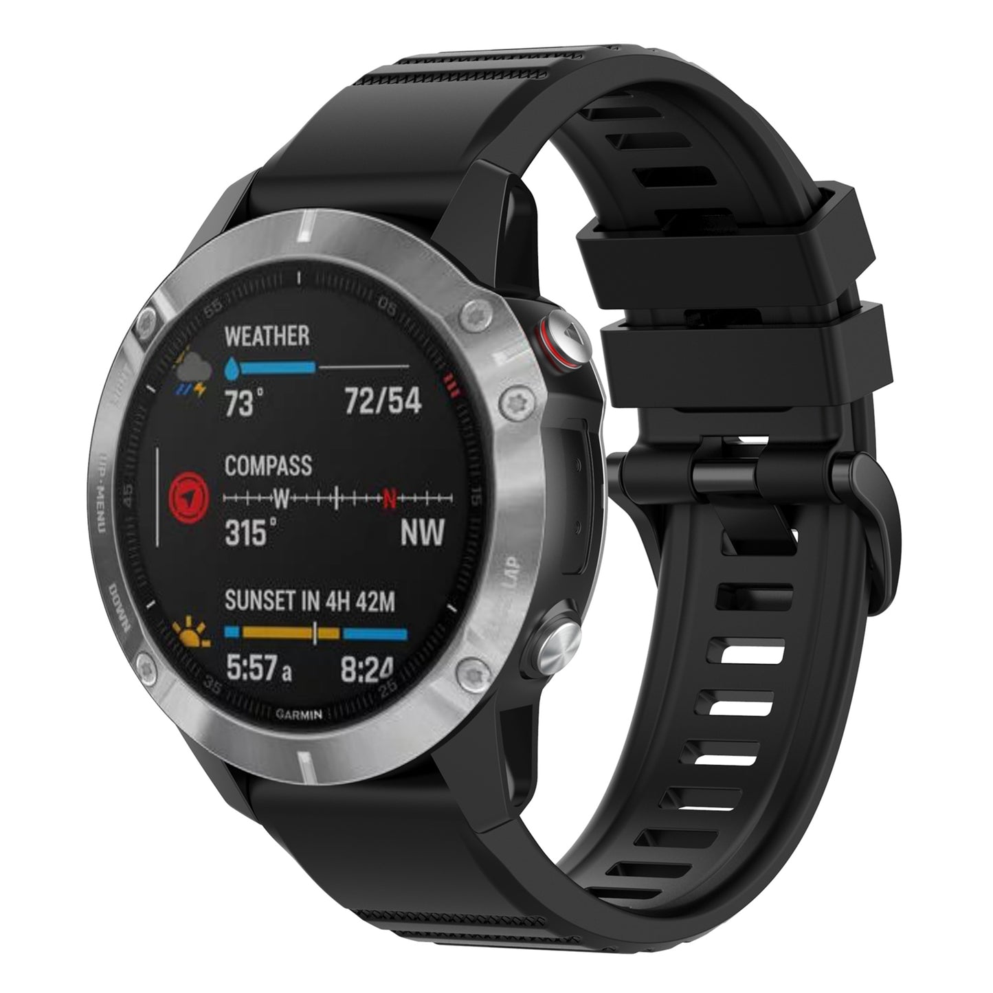 For Garmin Fenix 7/Epix Solid Color Quick Release Silicone Watch Band Replacement Wrist Strap 22mm