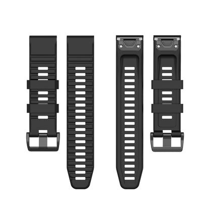 For Garmin Fenix 7/Epix Solid Color Quick Release Silicone Watch Band Replacement Wrist Strap 22mm