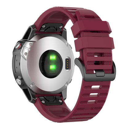 For Garmin Fenix 7/Epix Solid Color Quick Release Silicone Watch Band Replacement Wrist Strap 22mm