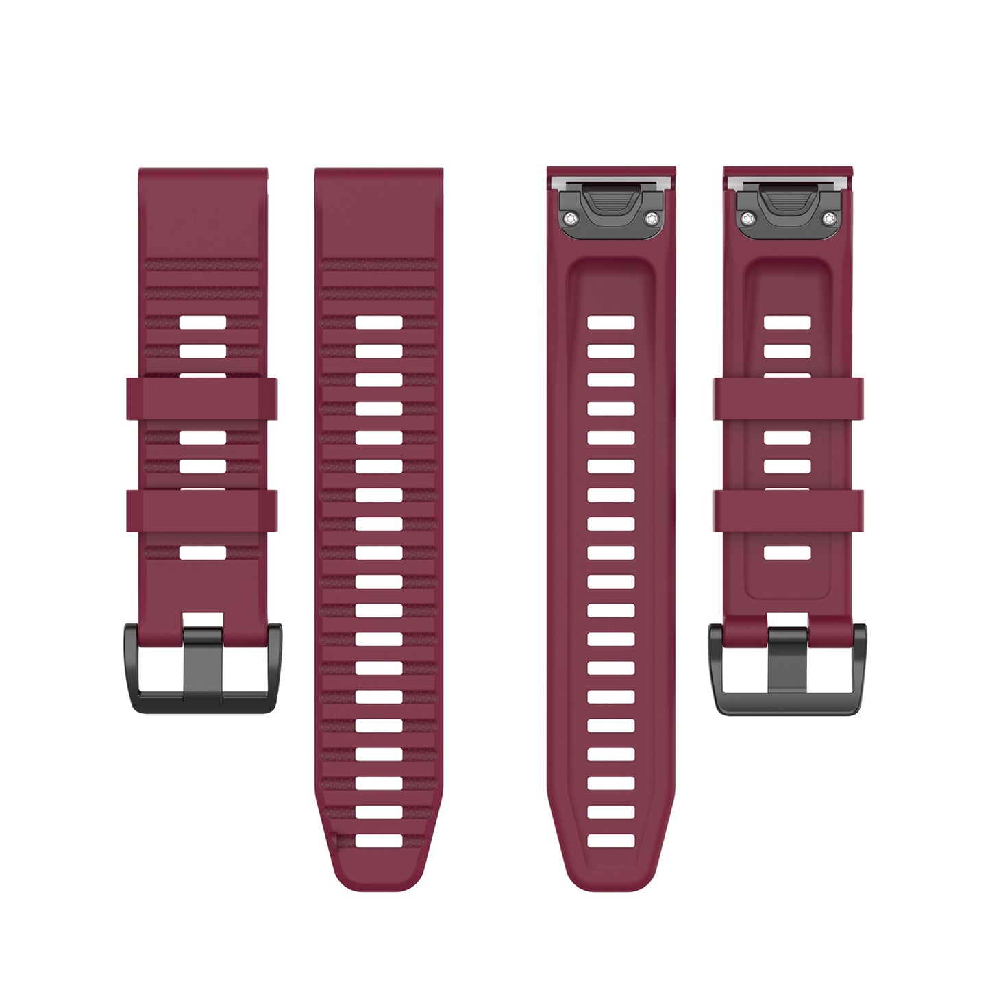 For Garmin Fenix 7/Epix Solid Color Quick Release Silicone Watch Band Replacement Wrist Strap 22mm