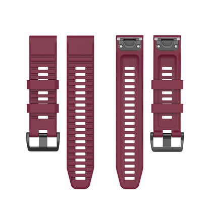 For Garmin Fenix 7/Epix Solid Color Quick Release Silicone Watch Band Replacement Wrist Strap 22mm