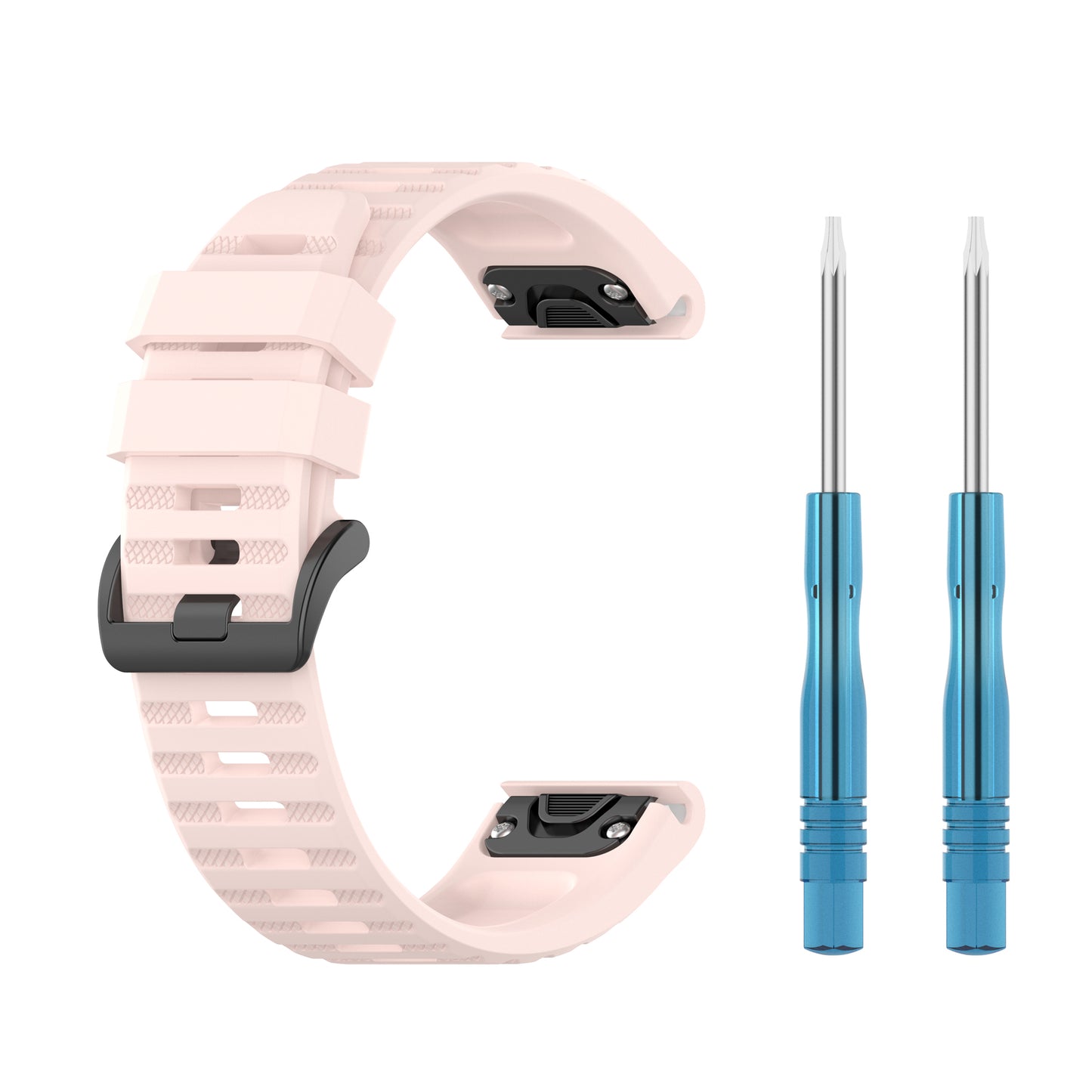 For Garmin Fenix 7/Epix Solid Color Quick Release Silicone Watch Band Replacement Wrist Strap 22mm