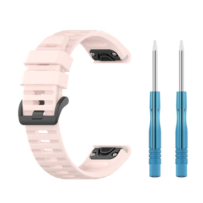 For Garmin Fenix 7/Epix Solid Color Quick Release Silicone Watch Band Replacement Wrist Strap 22mm