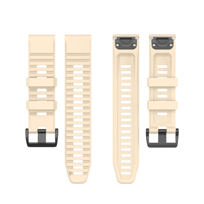 For Garmin Fenix 7/Epix Solid Color Quick Release Silicone Watch Band Replacement Wrist Strap 22mm