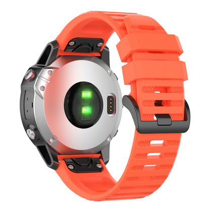 For Garmin Fenix 7/Epix Solid Color Quick Release Silicone Watch Band Replacement Wrist Strap 22mm