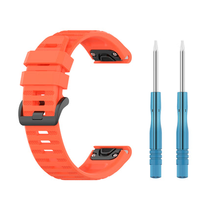 For Garmin Fenix 7/Epix Solid Color Quick Release Silicone Watch Band Replacement Wrist Strap 22mm