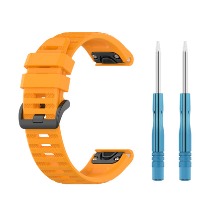 For Garmin Fenix 7/Epix Solid Color Quick Release Silicone Watch Band Replacement Wrist Strap 22mm