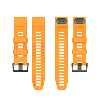 For Garmin Fenix 7/Epix Solid Color Quick Release Silicone Watch Band Replacement Wrist Strap 22mm