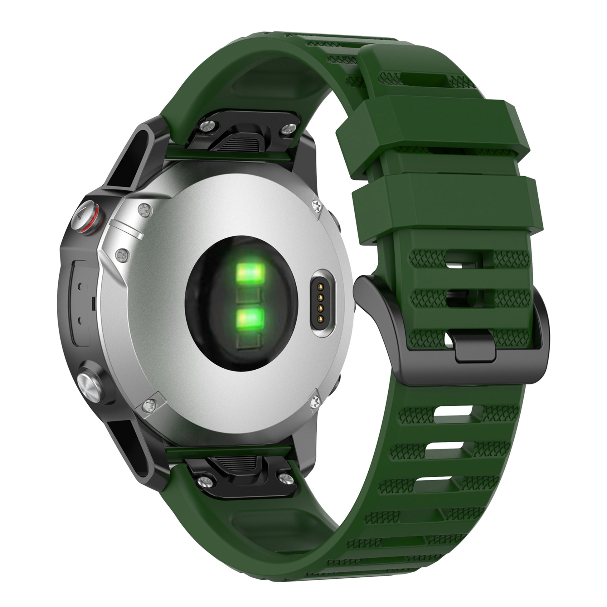 For Garmin Fenix 7/Epix Solid Color Quick Release Silicone Watch Band Replacement Wrist Strap 22mm