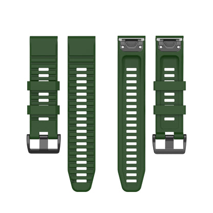 For Garmin Fenix 7/Epix Solid Color Quick Release Silicone Watch Band Replacement Wrist Strap 22mm