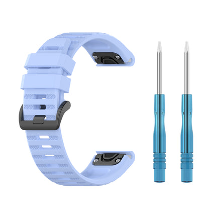 For Garmin Fenix 7/Epix Solid Color Quick Release Silicone Watch Band Replacement Wrist Strap 22mm