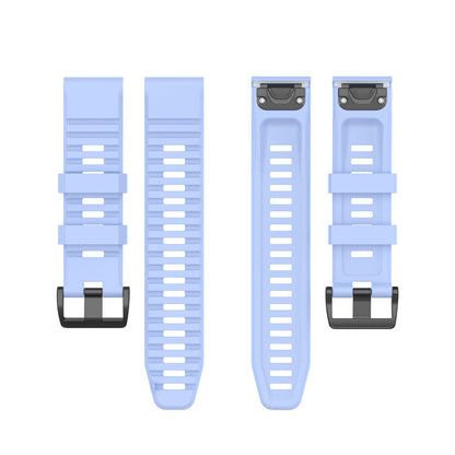 For Garmin Fenix 7/Epix Solid Color Quick Release Silicone Watch Band Replacement Wrist Strap 22mm