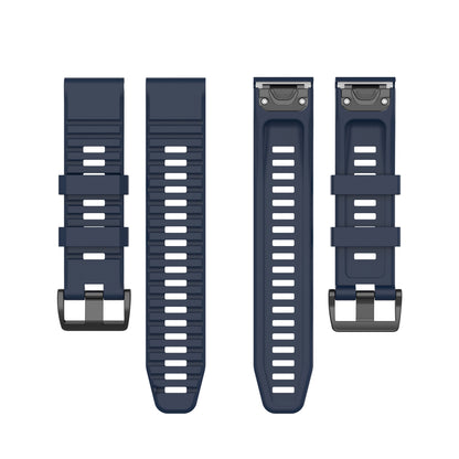 For Garmin Fenix 7/Epix Solid Color Quick Release Silicone Watch Band Replacement Wrist Strap 22mm