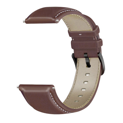 For HUAWEI Watch GT3/Samsung Galaxy Watch 46mm Leather Watch Band 22mm Universal Watch Strap with Buckle