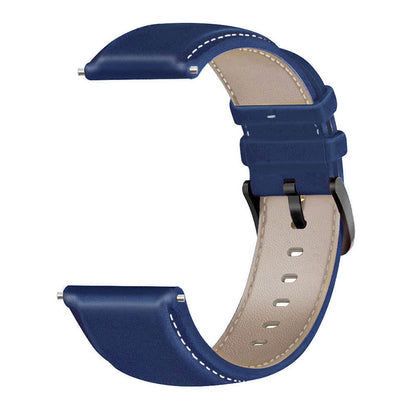For HUAWEI Watch GT3/Samsung Galaxy Watch 46mm Leather Watch Band 22mm Universal Watch Strap with Buckle