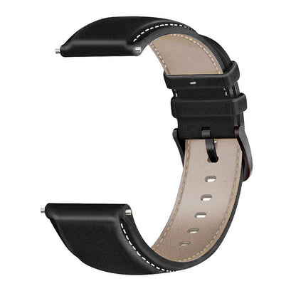For HUAWEI Watch GT3/Samsung Galaxy Watch 46mm Leather Watch Band 22mm Universal Watch Strap with Buckle