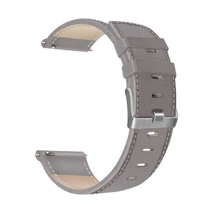 For HUAWEI Watch GT3/Samsung Galaxy Watch 46mm/Gear S3 Classic Leather Watch Band 22mm Universal Watch Strap with Buckle