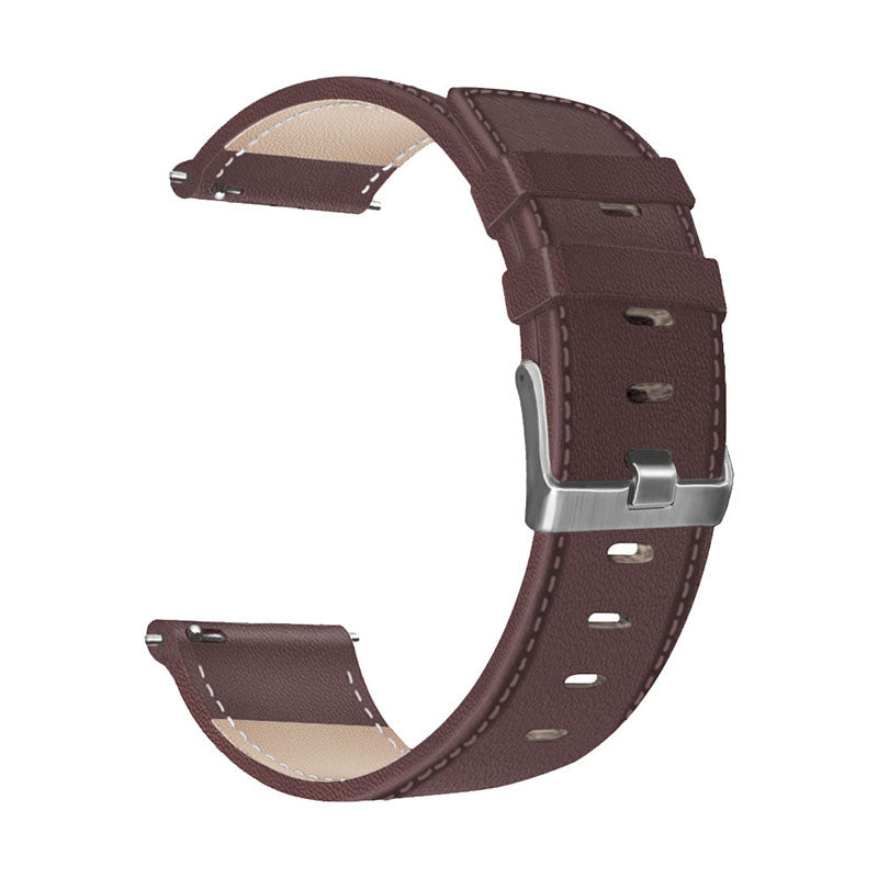 For HUAWEI Watch GT3/Samsung Galaxy Watch 46mm/Gear S3 Classic Leather Watch Band 22mm Universal Watch Strap with Buckle