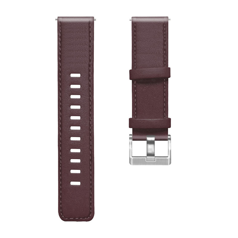 For HUAWEI Watch GT3/Samsung Galaxy Watch 46mm/Gear S3 Classic Leather Watch Band 22mm Universal Watch Strap with Buckle