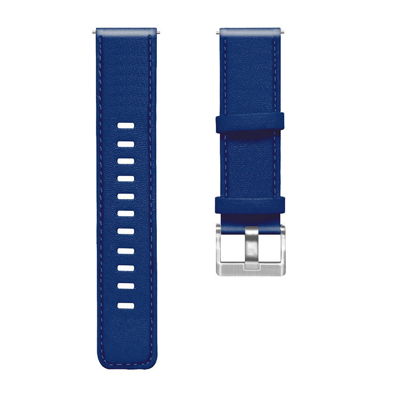 For HUAWEI Watch GT3/Samsung Galaxy Watch 46mm/Gear S3 Classic Leather Watch Band 22mm Universal Watch Strap with Buckle