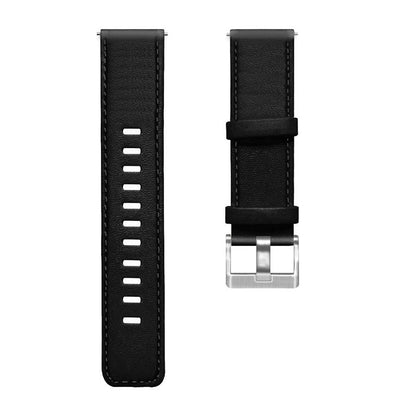 For HUAWEI Watch GT3/Samsung Galaxy Watch 46mm/Gear S3 Classic Leather Watch Band 22mm Universal Watch Strap with Buckle