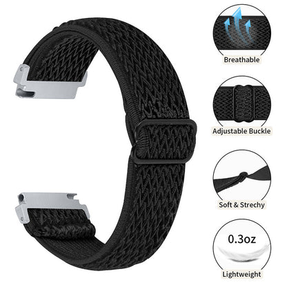 For Huami Amazfit GTR 47mm/Pace/Stratos/Stratos 2 Adjustable Elastic Watch Strap Universal 22mm Watch Band with Buckle