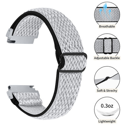 For Huami Amazfit GTR 47mm/Pace/Stratos/Stratos 2 Adjustable Elastic Watch Strap Universal 22mm Watch Band with Buckle