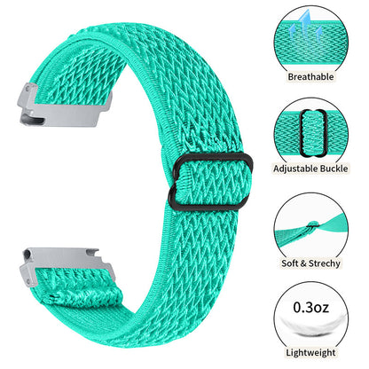 For Huami Amazfit GTR 47mm/Pace/Stratos/Stratos 2 Adjustable Elastic Watch Strap Universal 22mm Watch Band with Buckle
