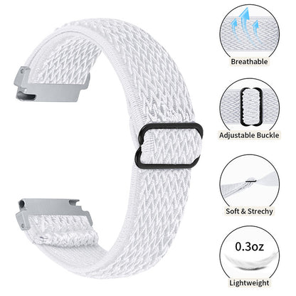 For Huami Amazfit GTR 47mm/Pace/Stratos/Stratos 2 Adjustable Elastic Watch Strap Universal 22mm Watch Band with Buckle