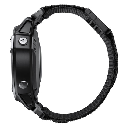 26mm Sport Loop Strap for Garmin Fenix 7X/6X/5X, Breathable Nylon Adjustable Elastic Replacement Band