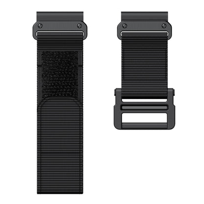 26mm Sport Loop Strap for Garmin Fenix 7X/6X/5X, Breathable Nylon Adjustable Elastic Replacement Band