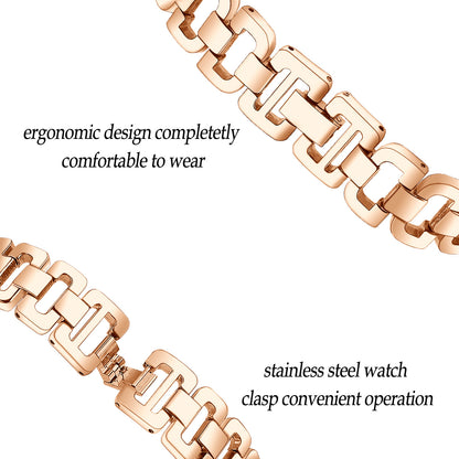 20mm Stainless Steel Watchband for Huami Amazfit GTS Samsung Gear S2 Classic Garmin Vivoactive 3 Universal Rhinestone Decorative D-chain Watch Strap