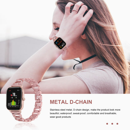 For Huawei Watch GT 2e Samsung Galaxy Watch 46mm Universal 22mm Rhinestone Decorative D-chain Watch Strap Stainless Steel Watchband