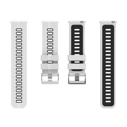 For Huawei Watch GT 3 (46mm) Dual Color 22mm Silicone Watch Strap Replacement Wrist Band