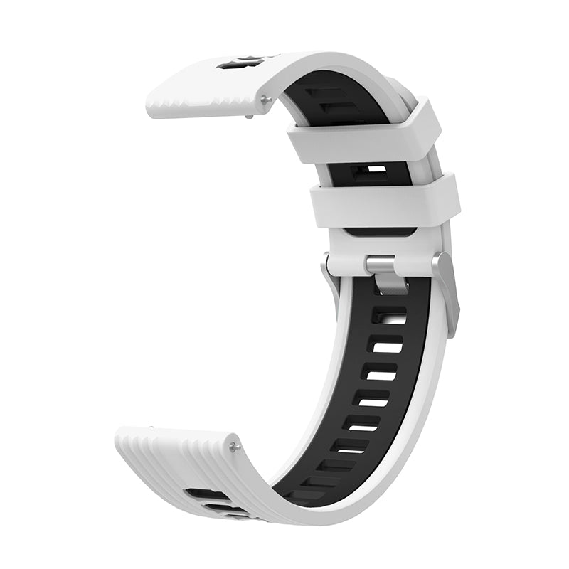 For Huawei Watch GT 3 (46mm) Dual Color 22mm Silicone Watch Strap Replacement Wrist Band