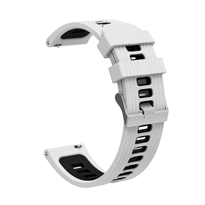 For Huawei Watch GT 3 (46mm) Dual Color 22mm Silicone Watch Strap Replacement Wrist Band