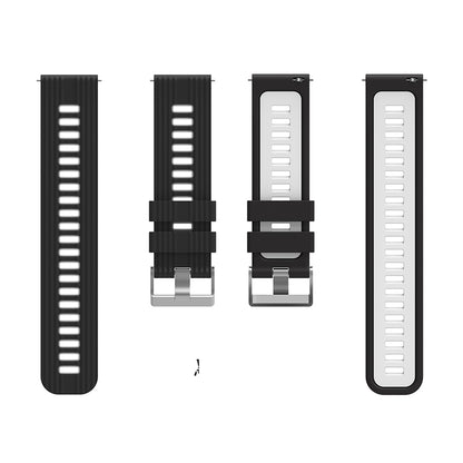 For Huawei Watch GT 3 (46mm) Dual Color 22mm Silicone Watch Strap Replacement Wrist Band