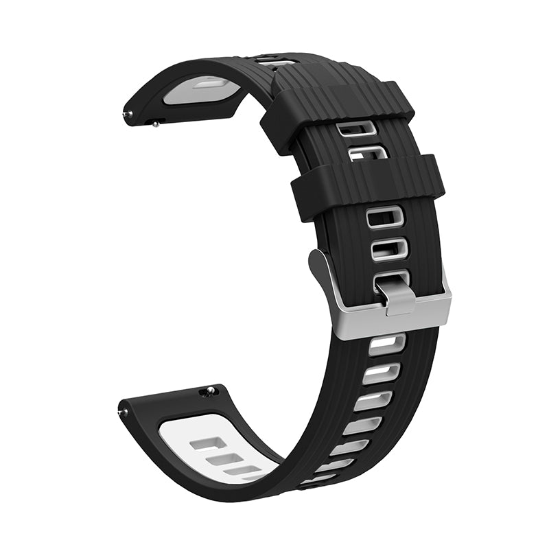 For Huawei Watch GT 3 (46mm) Dual Color 22mm Silicone Watch Strap Replacement Wrist Band