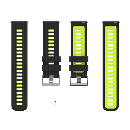 For Huawei Watch GT 3 (46mm) Dual Color 22mm Silicone Watch Strap Replacement Wrist Band